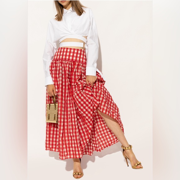 ALAÏA La Bombe 110 studded iridescent metallic elaphe sandals size 37 - Picture 12 of 16